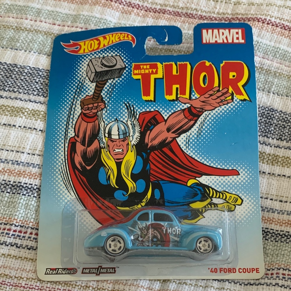 Hot Wheels Marvel Thor Blue '40 Ford Coupe NIB